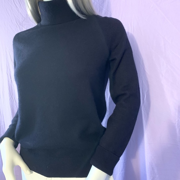 Everlane cashmere navy turtleneck sweater - Picture 1 of 7